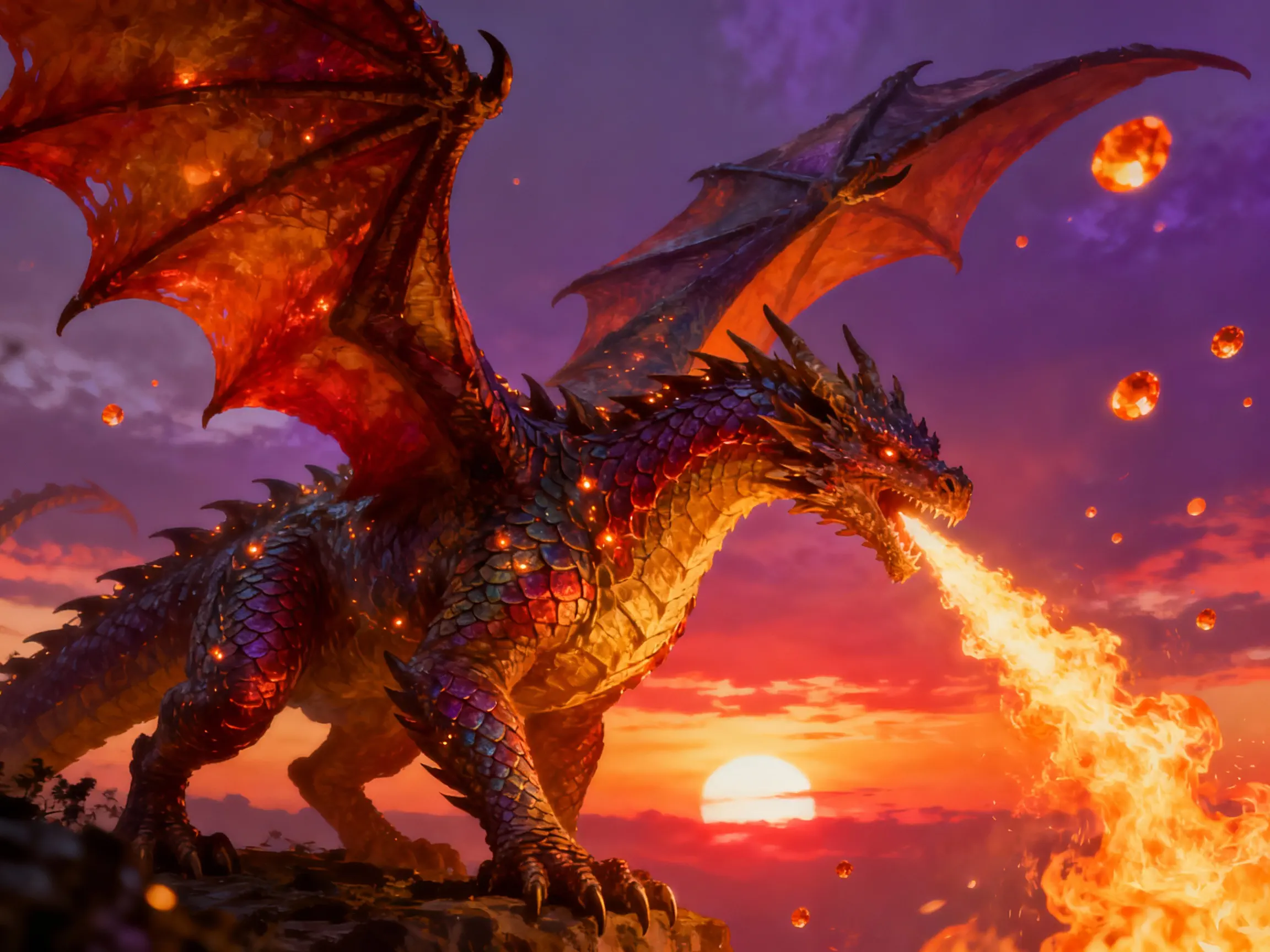 Der feuerspuckende Drache